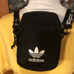 Like New Adidas Black and White Bag